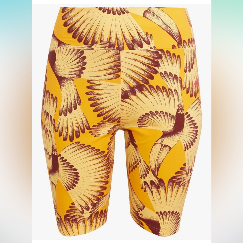 NWT✨ Adidas FARM Rio Patterned Bike Shorts